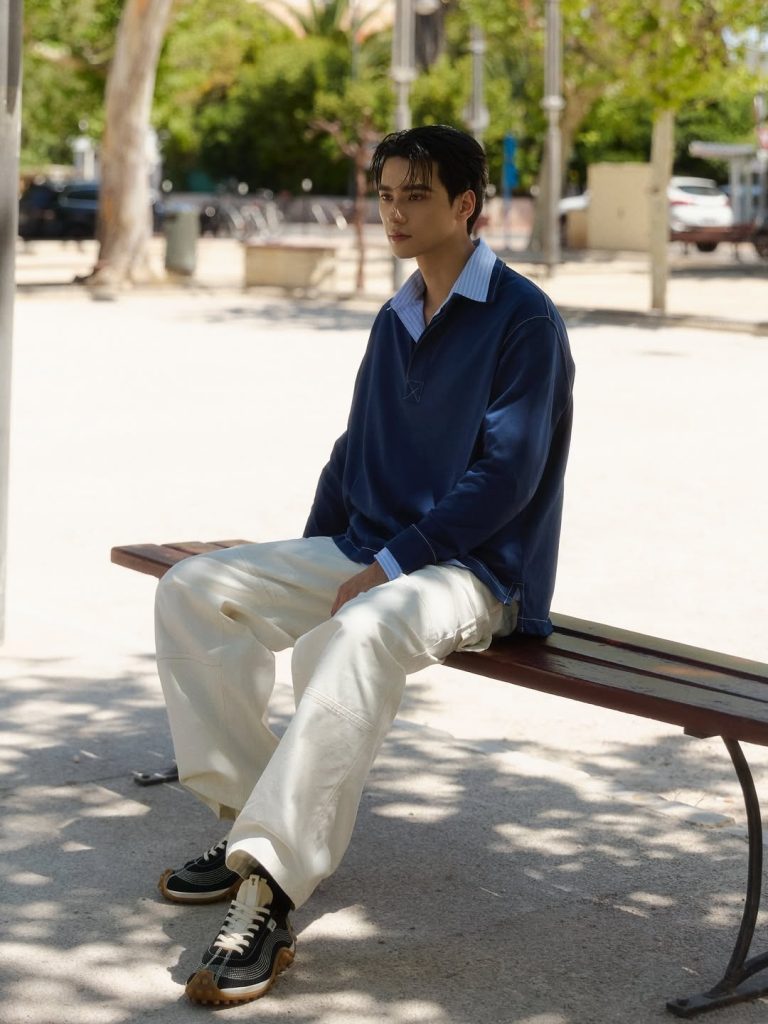 ลุค Parisian Casual ของ เก่ง หฤษฎ์ 